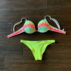Neon Bikini (34D Vici Secret/S Aerie)